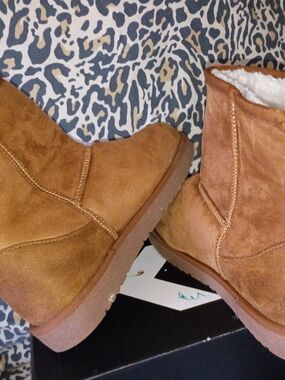 Classic Women's Chestnut Suede Ankle Boots